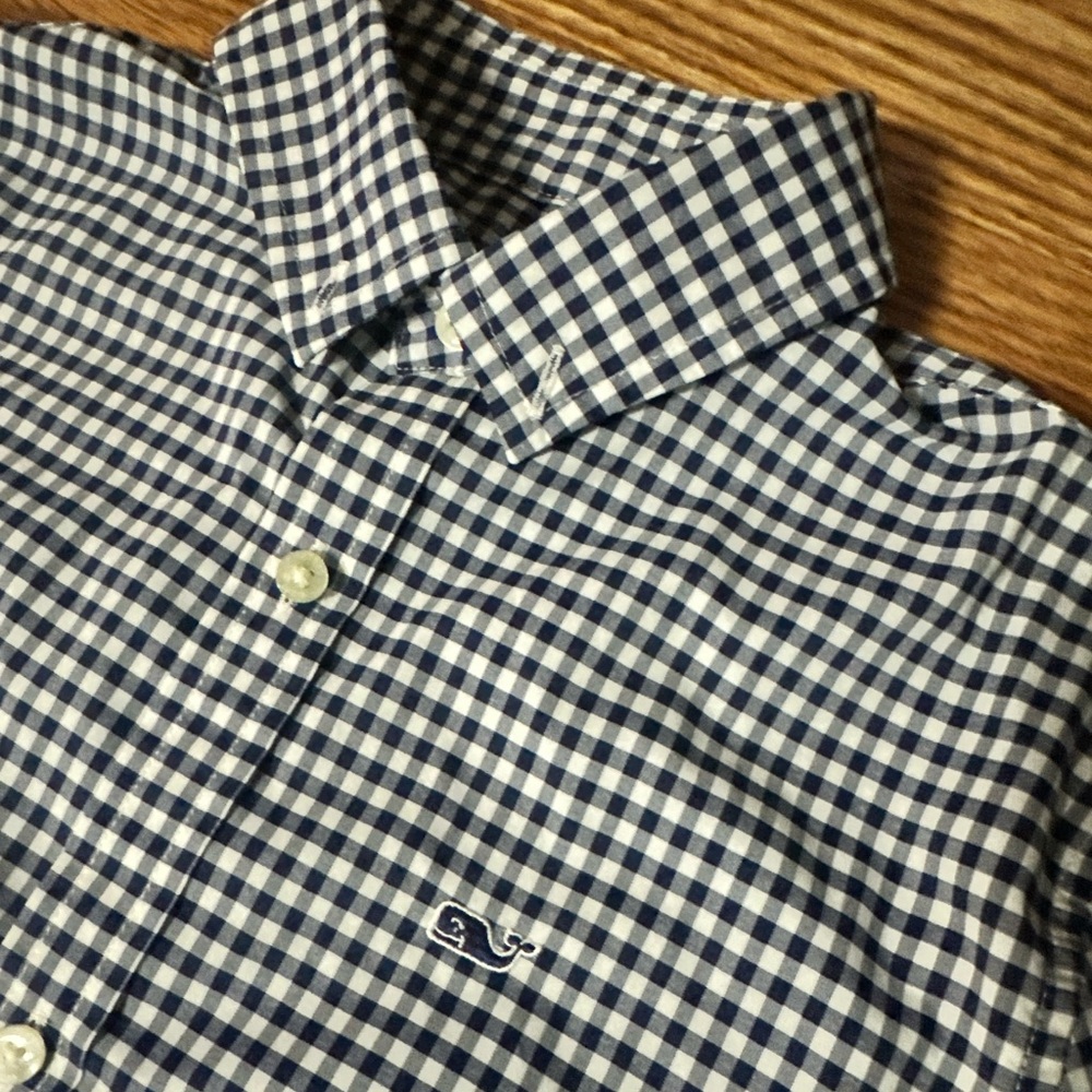 Vineyard Vines Long Sleeve Button Down Shirt Boys Size Small - Picture 3 of 5